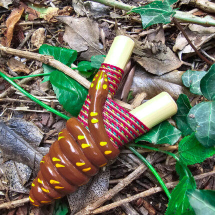 Brown Yellow Dot Bamboo Serpent Kuripe